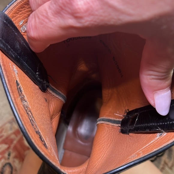 Luchesse black ostrich boots T005002 size 8.5 - Picture 11 of 11